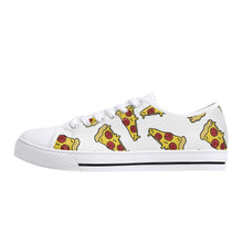 Pizza Women's Low Top Canvas Shoes
