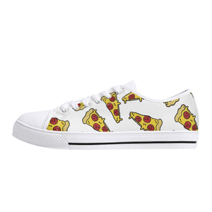 Pizza Women's Low Top Canvas Shoes