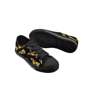 Pizza Kid's Low Top Canvas Shoes
