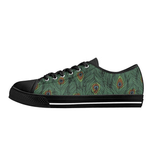 Peacock Women's Low Top Canvas Shoes