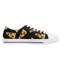 Pizza Women's Low Top Canvas Shoes