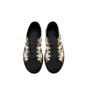 Pizza Kid's Low Top Canvas Shoes