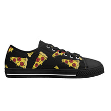 Pizza Women's Low Top Canvas Shoes