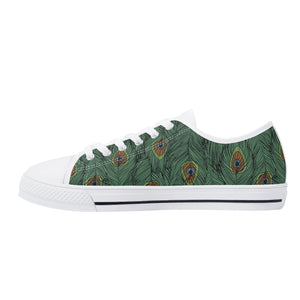 Peacock Women's Low Top Canvas Shoes