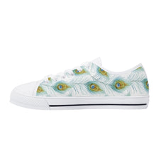 Peacock Women's Low Top Canvas Shoes