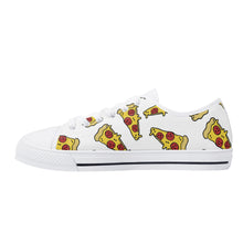 Pizza Women's Low Top Canvas Shoes