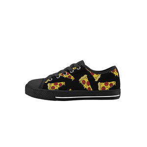 Pizza Kid's Low Top Canvas Shoes