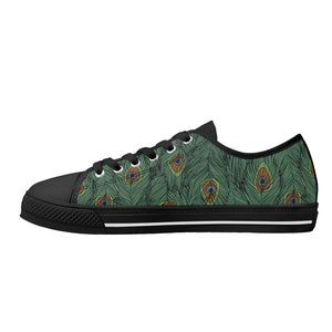 Peacock Women's Low Top Canvas Shoes
