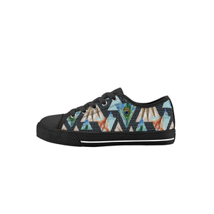 Peacock Kid's Low Top Canvas Shoes