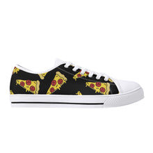 Pizza Women's Low Top Canvas Shoes