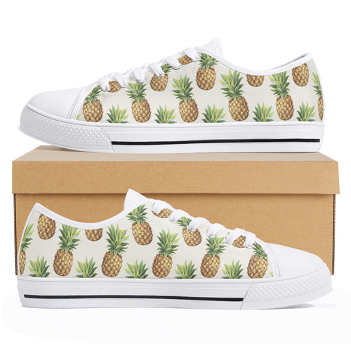 Pineapple Women's Low Top Canvas Shoes