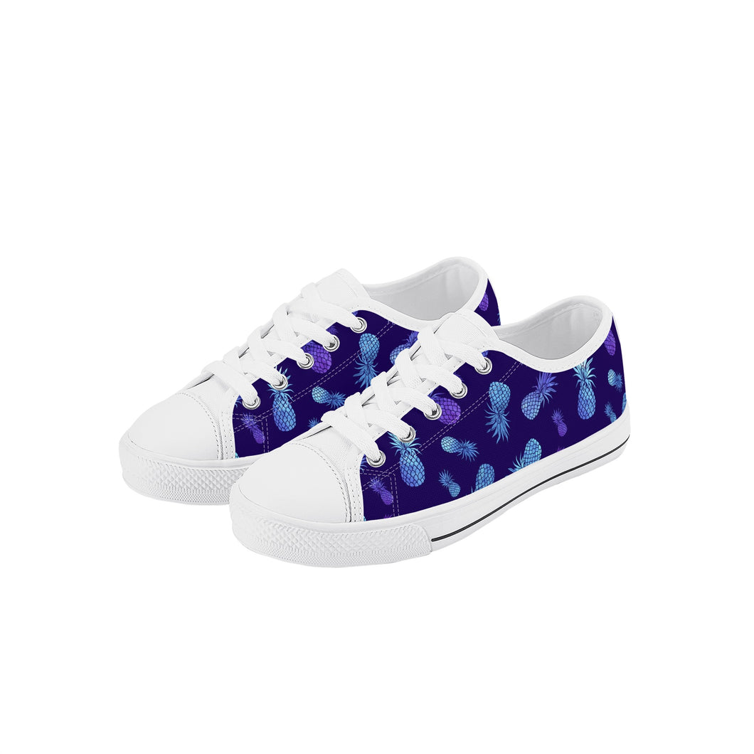 Pineapple Kid's Low Top Canvas Shoes