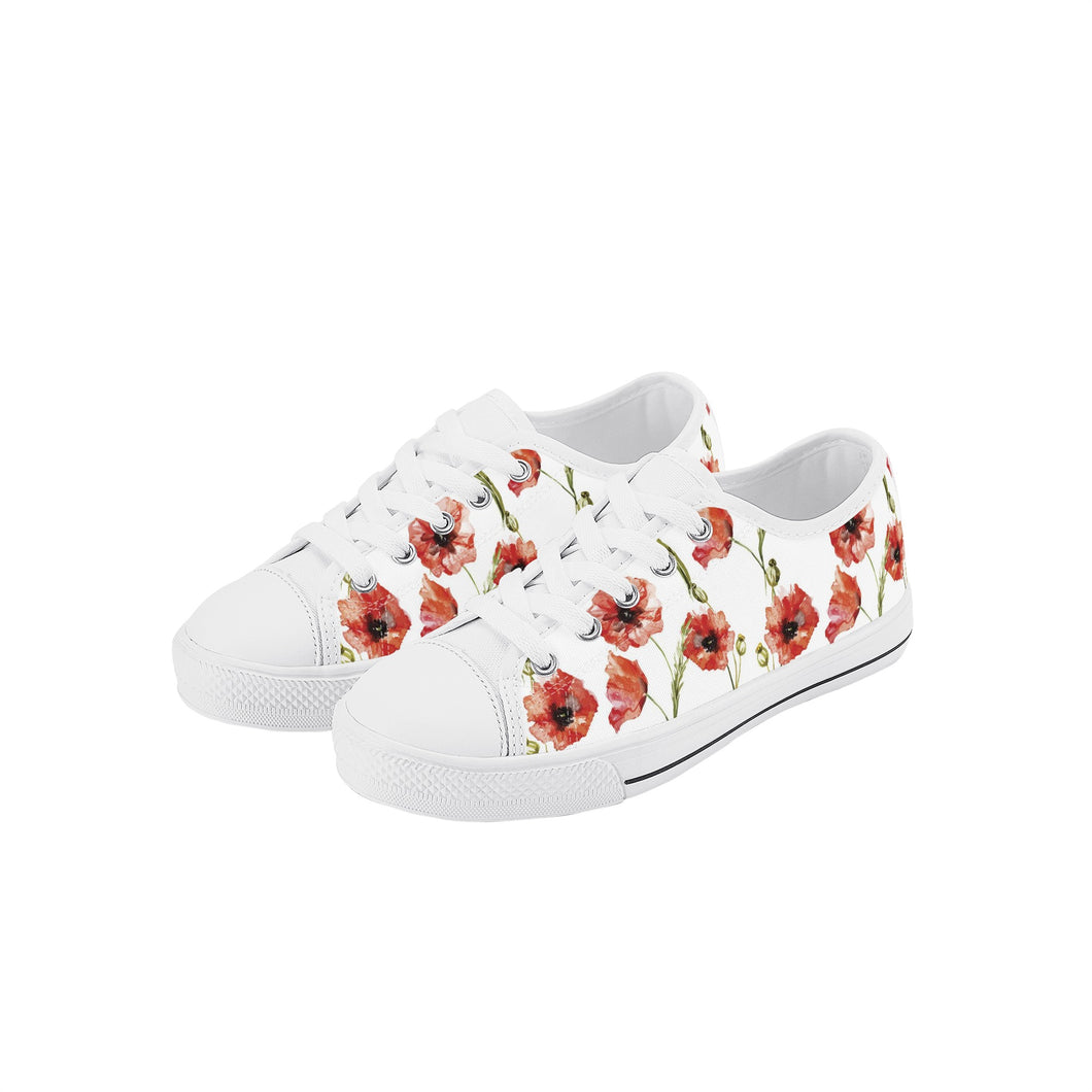 Poppy Kid's Low Top Canvas Shoes