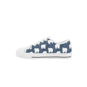 Polar Bear Kid's Low Top Canvas Shoes