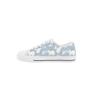 Polar Bear Kid's Low Top Canvas Shoes