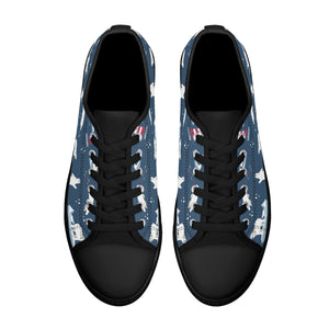 Polar Bear Women's Low Top Canvas Shoes