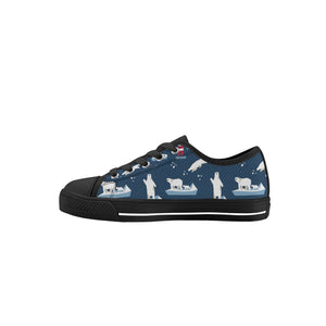 Polar Bear Kid's Low Top Canvas Shoes