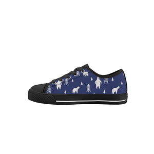 Polar Bear Kid's Low Top Canvas Shoes