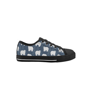 Polar Bear Kid's Low Top Canvas Shoes