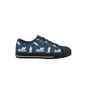 Polar Bear Kid's Low Top Canvas Shoes