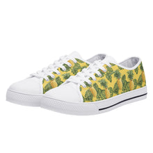 Pineapple Women's Low Top Canvas Shoes