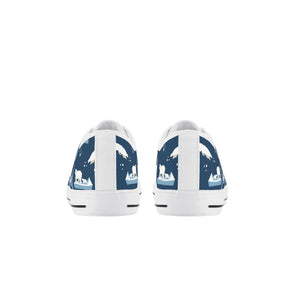 Polar Bear Kid's Low Top Canvas Shoes