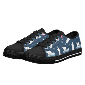 Polar Bear Women's Low Top Canvas Shoes