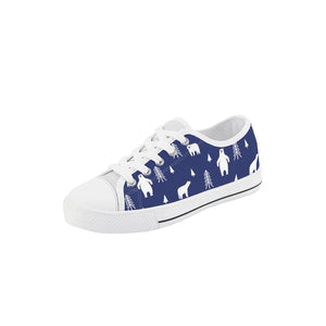 Polar Bear Kid's Low Top Canvas Shoes