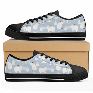 Polar Bear Women's Low Top Canvas Shoes