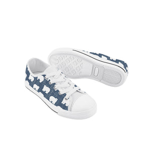 Polar Bear Kid's Low Top Canvas Shoes