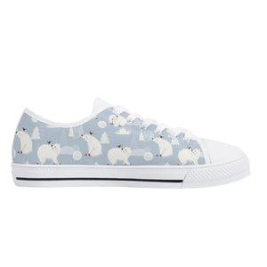Polar Bear Women's Low Top Canvas Shoes