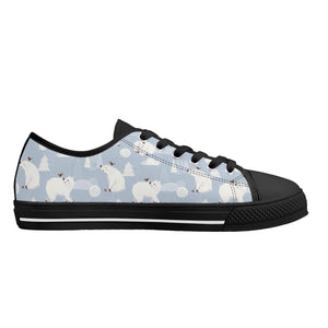 Polar Bear Women's Low Top Canvas Shoes