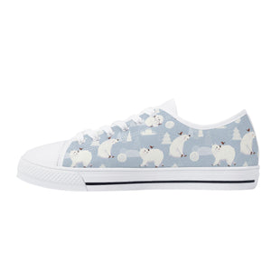 Polar Bear Women's Low Top Canvas Shoes