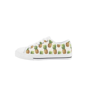 Pineapple Kid's Low Top Canvas Shoes