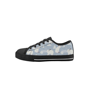 Polar Bear Kid's Low Top Canvas Shoes