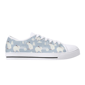 Polar Bear Women's Low Top Canvas Shoes