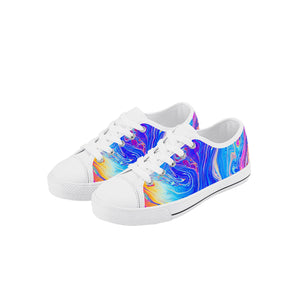 Psychedelic Kid's Low Top Canvas Shoes