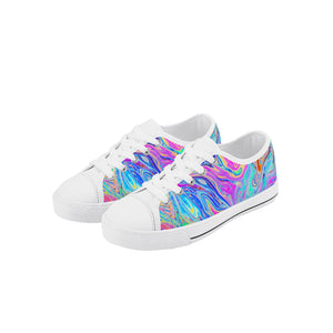 Psychedelic Kid's Low Top Canvas Shoes