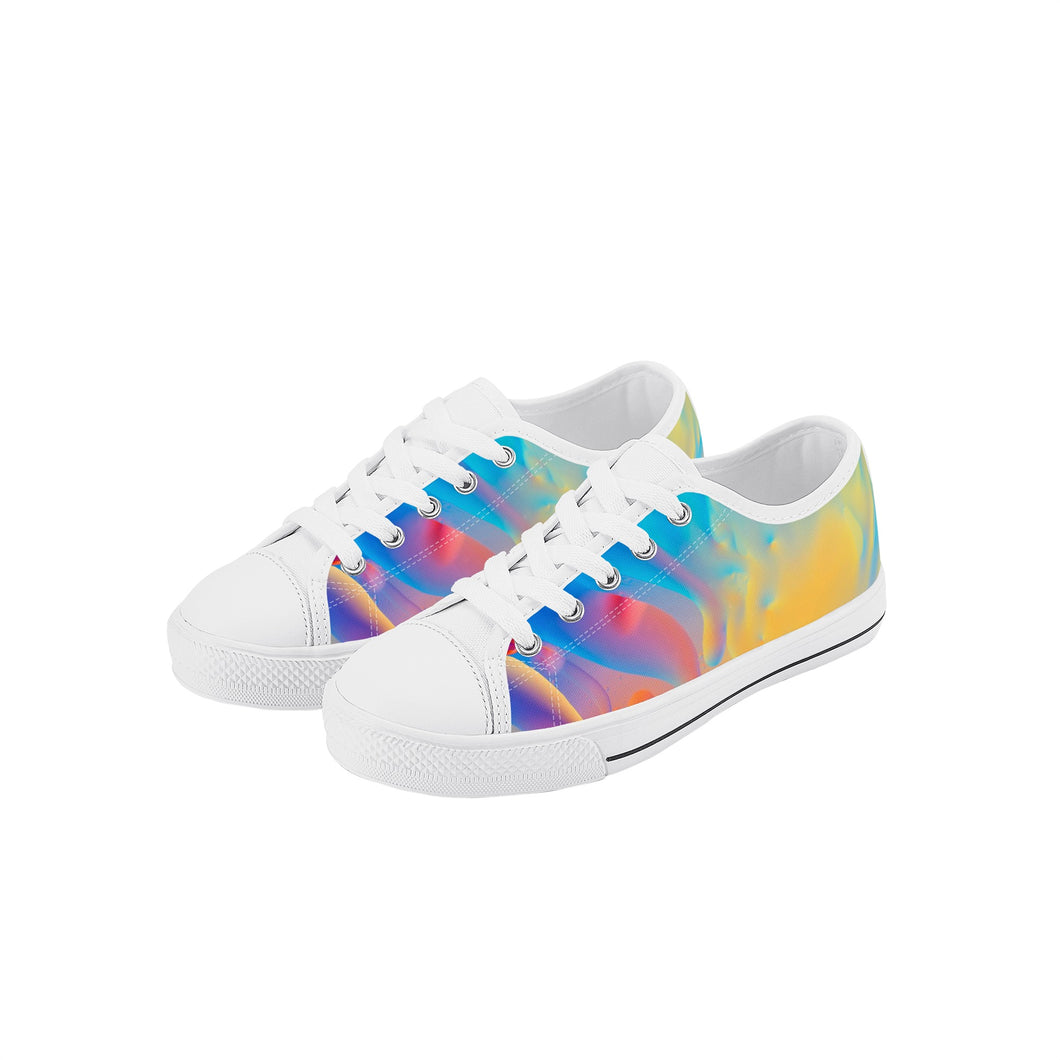 Psychedelic Kid's Low Top Canvas Shoes