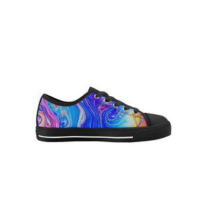 Psychedelic Kid's Low Top Canvas Shoes