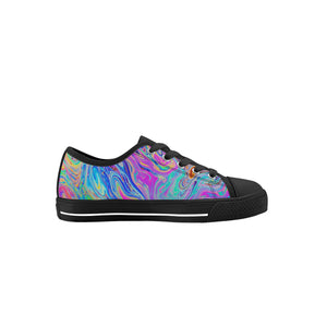 Psychedelic Kid's Low Top Canvas Shoes