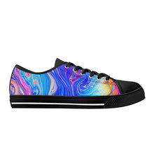 Psychedelic Women's Low Top Canvas Shoes