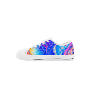 Psychedelic Kid's Low Top Canvas Shoes