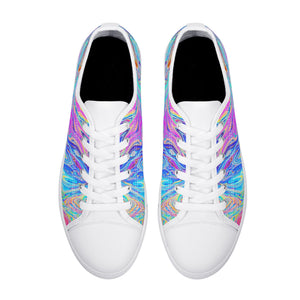 Psychedelic Women's Low Top Canvas Shoes