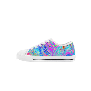 Psychedelic Kid's Low Top Canvas Shoes