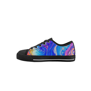 Psychedelic Kid's Low Top Canvas Shoes