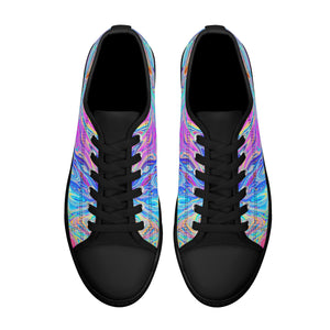 Psychedelic Women's Low Top Canvas Shoes
