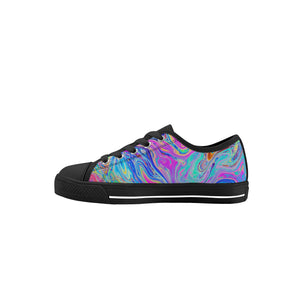 Psychedelic Kid's Low Top Canvas Shoes