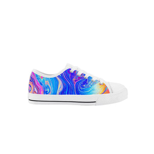 Psychedelic Kid's Low Top Canvas Shoes