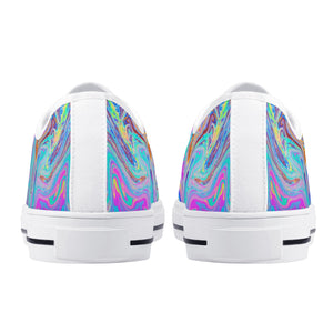 Psychedelic Women's Low Top Canvas Shoes